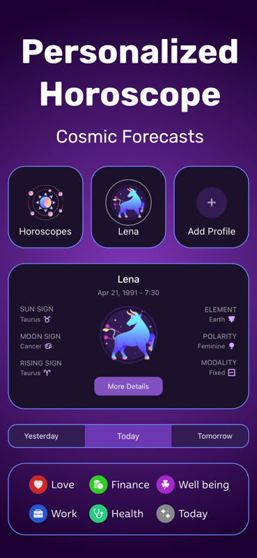 Personalized Horoscope - Cosmic Forecasts